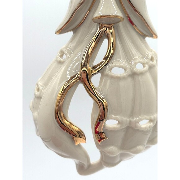 Lenox‎ Angel of The Sea Christmas Holiday Ornament Porcelain 24K Gold Paint Trim - Picture 8 of 11